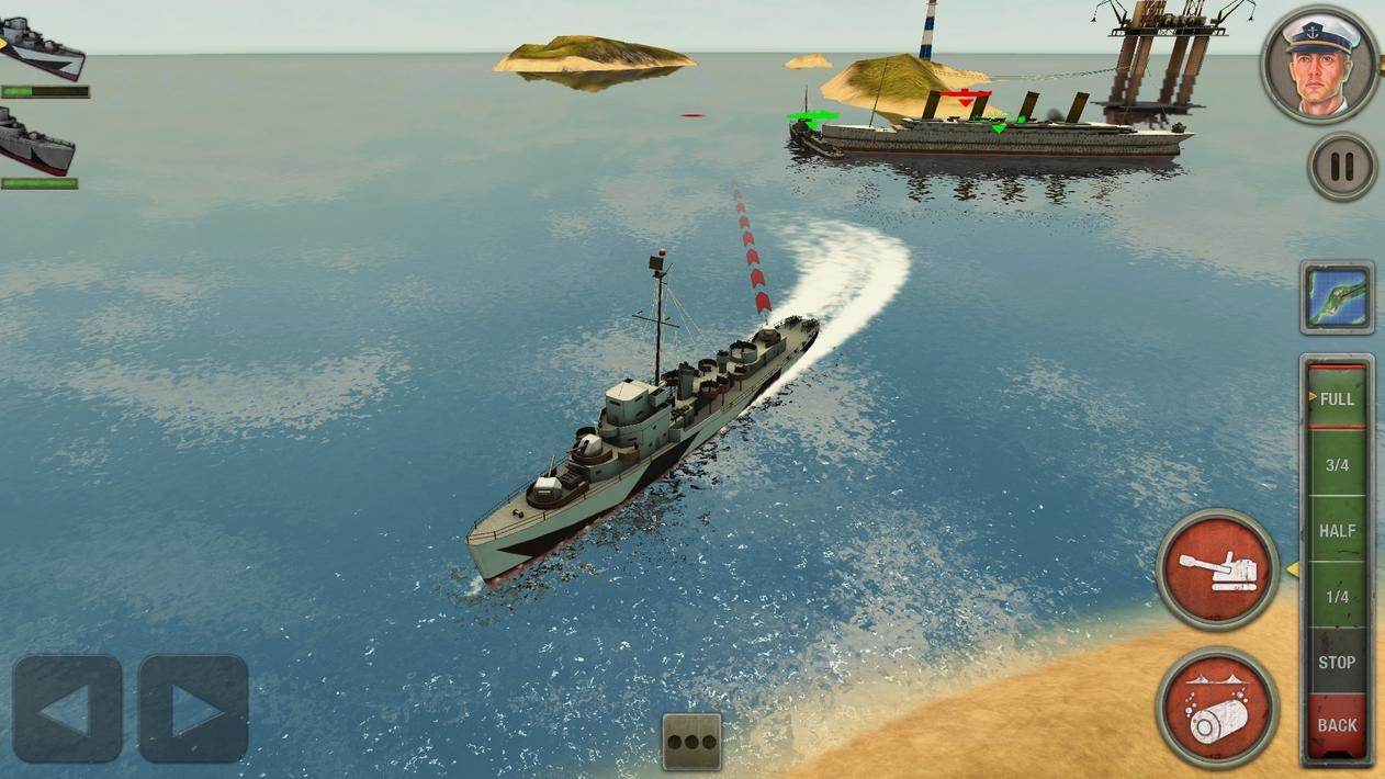 敌方水域（潜艇与战舰）