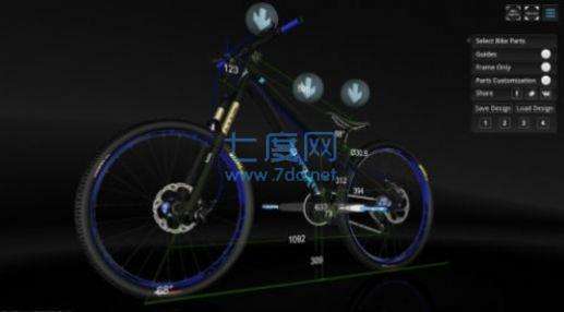 模拟山地自行车3d