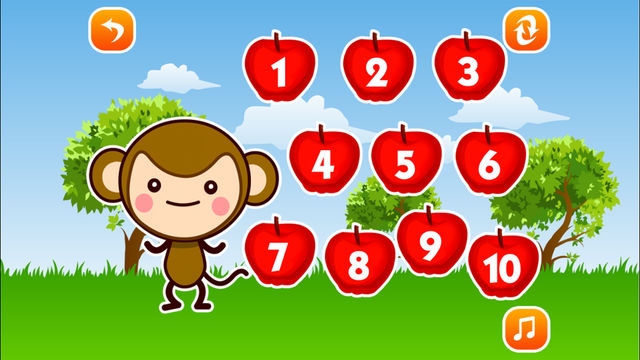 儿童游戏:皮皮猴数苹果ios版