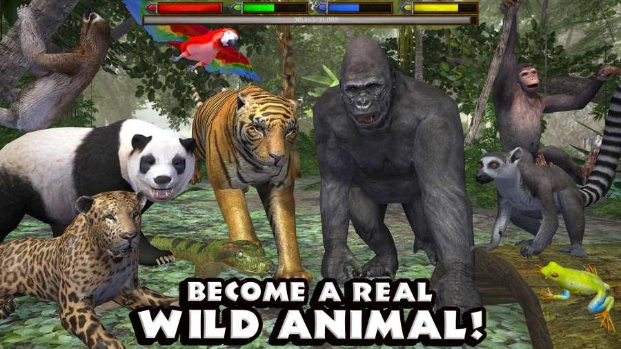 丛林动物模拟器游戏