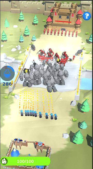 绘制城堡战争游戏