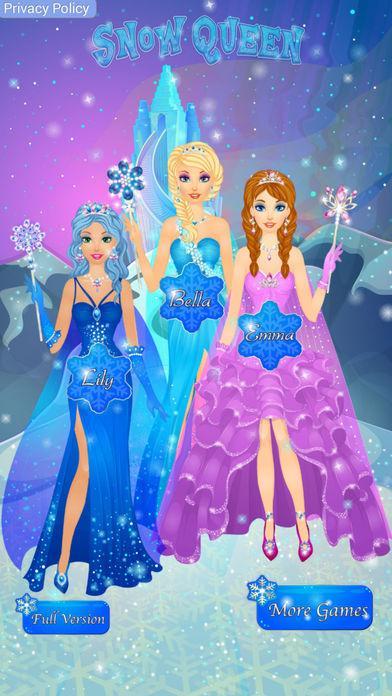 SnowQueenSalonFrostedPrincessMakeoverGame