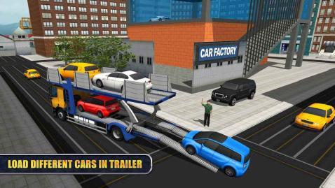 城市汽车运输拖车模拟卡车